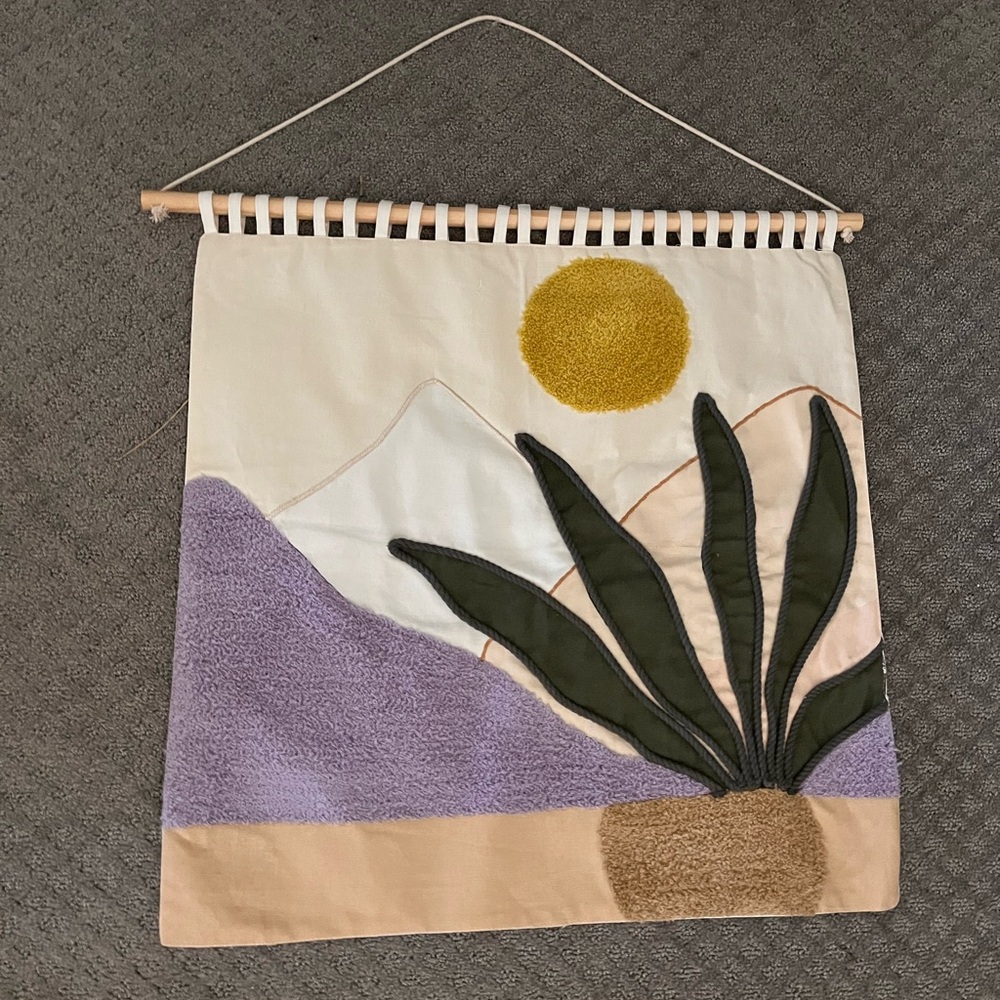 Bed Bath & Beyond Tapestry with Purple and Green Design